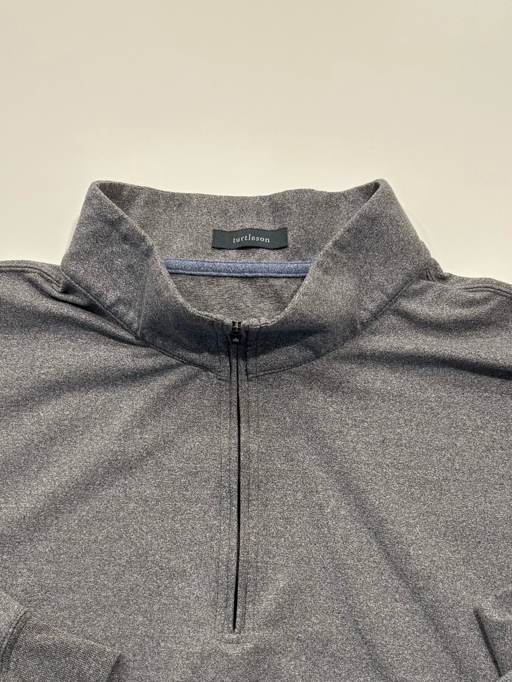 Turtleson Men’s 1/4 Zip Sweater XXL Gray - Greenbrier Golf